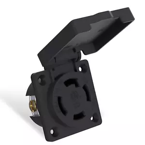 STARELO 30Amp Presa di Bloccaggio per Generatore NEMA L14-30R Presa con Coperchio,12 - Foto 1 di 12