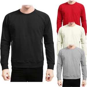 Sudaderas NE PEOPLE para hombre ligeras manga larga parche en el codo NEMT39 - Imagen 1 de 29