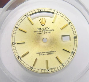 Genuine Rolex Day Date 36mm 18038 18238 President Champagne & Gold Tropical Dial - Picture 1 of 4