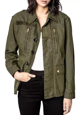Zadig & Voltaire Logo Utility Cotton Jacket Size L - Image 1 of 4