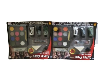 Super Value Makeup Kit Halloween costume Accessory Clown Vampire LOT OF 2 - Image 1 of 4