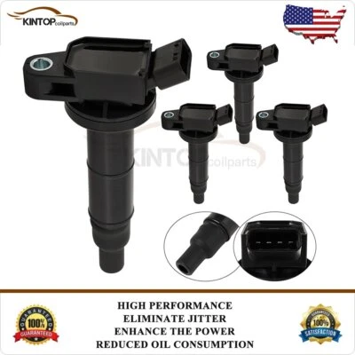4 bobinas de encendido para Toyota Camry 2002 2003 2004 2005 2006 2007 2008 2009 2,4 L l4 Foto 1 de 4