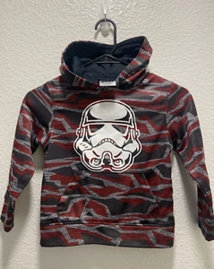 Star Wars Hoodie Fleece Pullover Sweatshirt Storm Trooper Mask Boys XS, Unisex - Picture 1 of 7