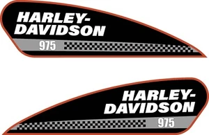 Fits Harley-Davidson RH 975 Nightster Motorcycle Fuel Tank Vinyl Decals Set of 2 - Picture 1 of 1
