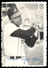 1969 Topps Deckle Edge Felipe Alou  VG-EX Atlanta Braves #17