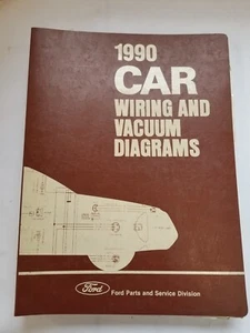 1990 Ford Car Factory Shop Wiring & Vacuum Diagrams - Picture 1 of 1