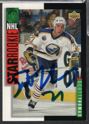 Scott Thomas Sabres Autographed 1993 Upper Deck #247 w/COA 101623NPCD37 - Image 1 of 2
