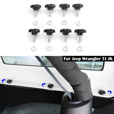 Inner Hardtop Quick Removal Bolts Thumb Screws for Jeep Wrangler 1995-2020 JK JL - Изображение 1 из 4
