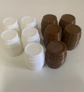 Model Boat Fittings Barrels (5) - Choice of Sizes & Colour  wargaming, Railway - Picture 1 of 4