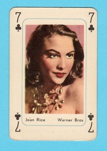 Joan Rice 1959 Maple Leaf Gum Movie Film Star Playing Card