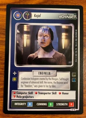 2001 Decipher Star Trek Holodeck #57R Kejal Alternate Image Used Free Shipping - Image 1 of 2