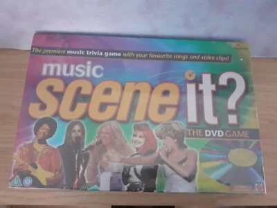 Scene It Music - The DVD Game By Mattel, New Sealed, Music Trivia Game - Image 1 of 2
