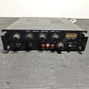 Public Address Amplifier Model M-8 - Working, Scratches/Marks, Cut Cable - Picture 1 of 5