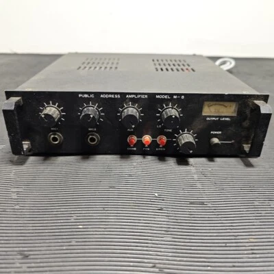 Public Address Amplifier Model M-8 - Working, Scratches/Marks, Cut Cable - Image 1 of 4