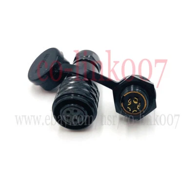 5Pin SA12 IP67 Waterproof Connector Cable Plug+Socket, Aviation Panel Mount Plug - Image 1 of 4