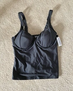Old Navy Tankini Badeoberteil schwarz - Bild 1 von 3
