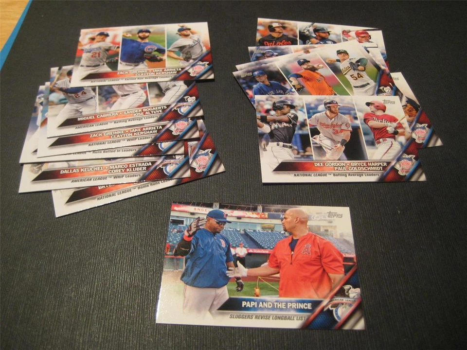2016 Topps Mini League Leader Set 12 Cards Plus Bonus Only 1,000 Made - Image 1 of 1