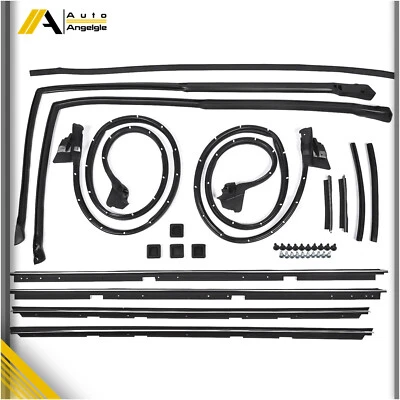 Weatherstripping Seals Kit For 1978-1987 GMC Caballero/Chevrolet El Camino 17PCS - Image 1 of 4
