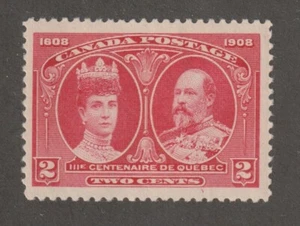Canada 1908 #98 King Edward VII & Queen Alexandra - F/VF MH - Picture 1 of 2
