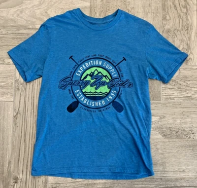 Sperry Top-Sider Expedition Supply Blue Short Sleeve Polyester/Cotton T Shirt - Image 1 of 4