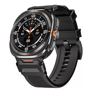 Silicone Sports Band Metal Connector for Galaxy Watch Ultra Replacement Strap - Picture 1 of 28