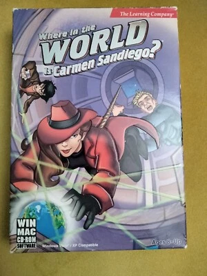 ¿Dónde en el mundo está Carmen Sandiego? JUEGO CD-ROM WIN MAC The Learning Company Foto 1 de 4