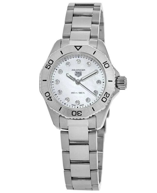 TAG Heuer Aquaracer White Mother of Pearl Women's Watch - WBP1416.BA0622