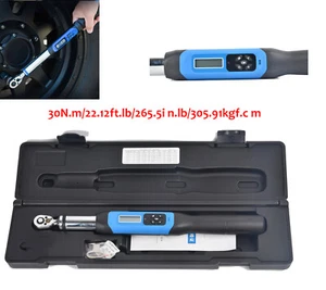 1/4" Torque Wrench Adjustable Digital Torque Wrench 30N.m Ratchet Head  - Picture 1 of 12