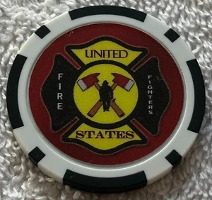 Chip de fantasía de bomberos de Estados Unidos GRACIAS* - Imagen 1 de 2