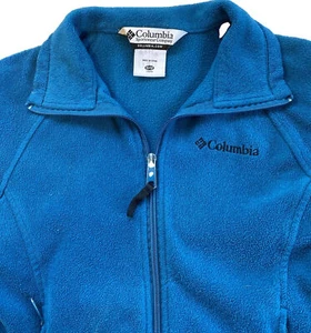 Youth 10–12, Columbia, Full Zip, Zip Pockets,Blue, Unisex, See Pix Collar VGC - Picture 1 of 14