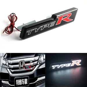 X1 TYPE-R LED Lights Illuminated Car Front Grille Badges Emblem Universal - Bild 1 von 9