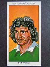 The Sun Soccercards 1978-79 - John Giles - Eire #258