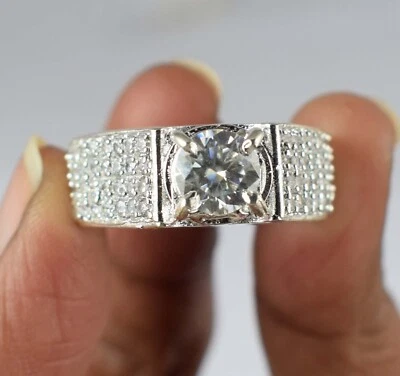 Diamond Solitaire 1.35 Carat White Round Cut Certified Ring Latest Collection - Image 1 of 4