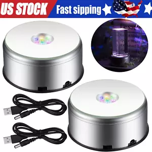 360° Electric Motorized Rotating Display Stand Jewelry Photography Show Holder - Picture 1 of 16