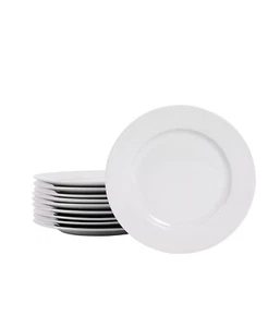 Tabletops Unlimited 263297 Catering 8" Round Salad Plate 10 Piece Set White - Picture 1 of 2