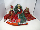 Traditionelle indische Vintage handgefertigte Saitenpuppe Marionetten E9