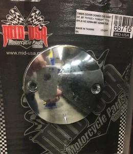 MID-USA CHROME DOMED TIMER COVER BIG TWIN 1970-98 SPORTSTER 1971-Later 66716 - Picture 1 of 2