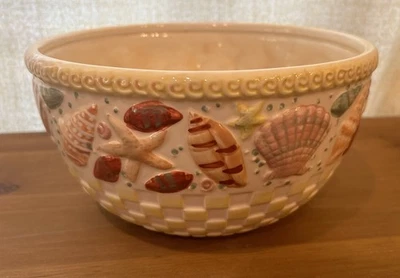 Temp-tations By Tara Summer Shells Tazón de 3 cuartos Plato para servir Mar Océano Playa 5x9 Foto 1 de 4