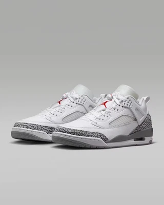 Jordan Spizike низкий мужской размер 14 белый/волк серый университетский красный IO7724 100 быстрая доставка - Изображение 1 из 4