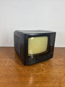 Action ACN-3501 5" Black White Portable VHF UHF Television Vintage Tested Works - Picture 1 of 12