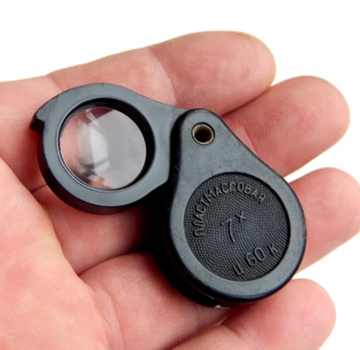 Vintage Jewelers Folding Magnifying Glasses 7 X Loupe USSR Watchmaker Hobby tool - Image 1 of 4