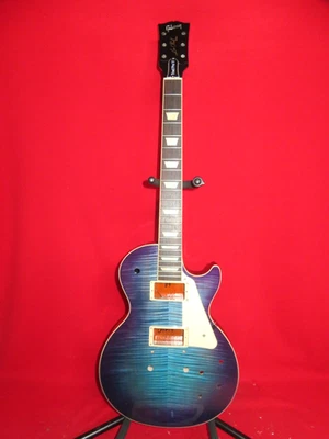 Gibson 2021 USA Blueberry Burst Flamed Les Paul Traditional Pro V Body & Neck - Image 1 of 4