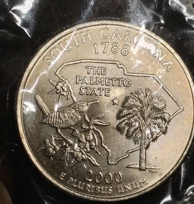 2000 Philadelphia South Carolina Quarter In Mint State Quality. - Image 1 of 4