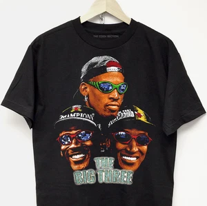 VTG MJ CHICAGO BULLS T-SHIRT rap tee hip hop graphic concert merch rodman tupac - Picture 1 of 3