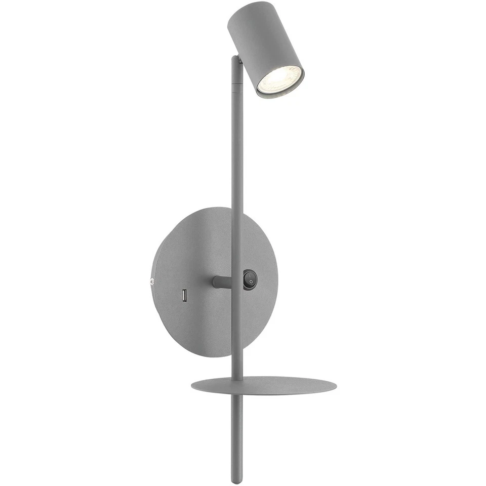 Lite Source LS-16810GREY Duncan LED 6 inch Grey Wall Sconce Wall Light - Image 1 of 1