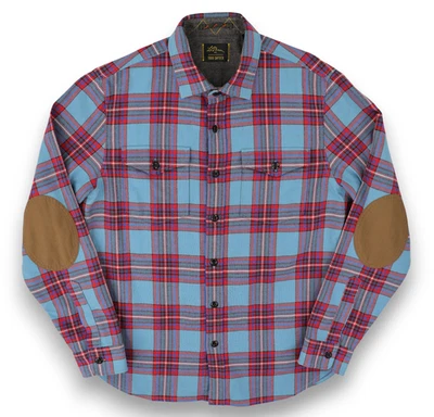 Camisa a Cuadros L.L.Bean x Todd Snyder Peso Pesado Para Hombres Mediana Azul Marítimo Foto 1 de 4