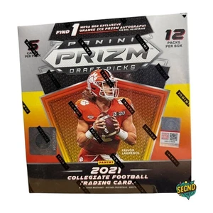 2021 NFL Panini PRIZM Draft Picks Football Mega Box 60 Cards ORANGE ICE AUTO - Picture 1 of 5