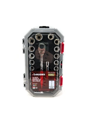 HUSKY TOOLS 24 PC SOCKET SET 1005 879 665 - Image 1 of 3