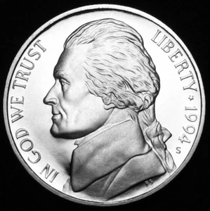 1994 S Jefferson Mint Proof Nickel from Original U.S. Mint Proof Set   - Picture 1 of 2