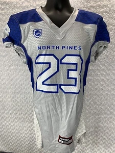 Siege Sports Game Performance Football Jersey North Pines Men's Small Blue Gray - Picture 1 of 8